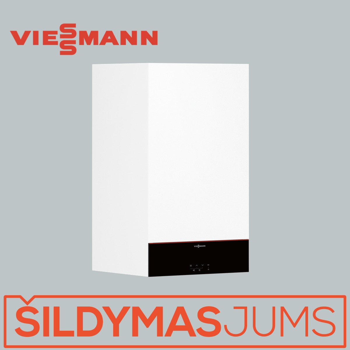 Dujinis kondensacinis katilas Viessmann Vitodens 100-W 3,2-19 kW tipas B1HG jungiamas prie tūrinio vandens šildytuvo Z031800 Dujinis kondensacinis katilas Viessmann Vitodens 100-W 3,2-19 kW tipas B1HG jungiamas prie tūrinio vandens šildytuvo Z031800